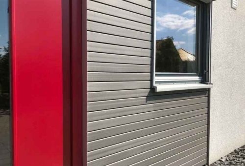 Detail obložení Rhombus profilem od Megawood ..