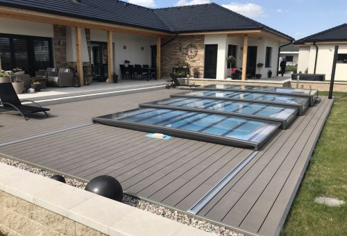 terasa Terra se zastřešením Alukov