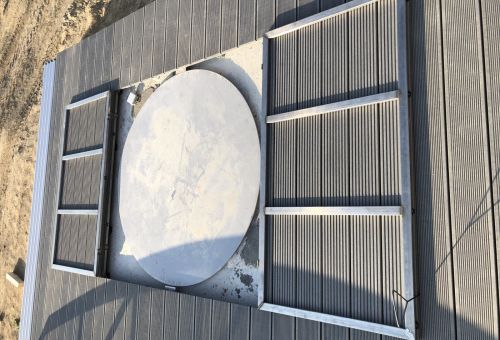 konstrukce deklu strojovny od Kasperia