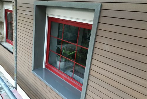 obklad stěny  detail okna RHOMBUS AMBRA