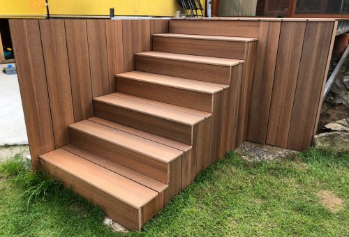 Schody Dolomit hnědá