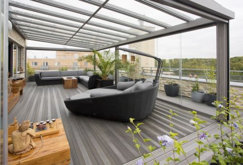 Megawood classic varia šedá pohled