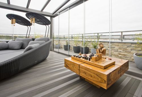 Megawood classic varia šedá -posezení