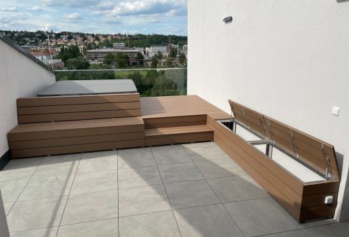 Posezení a ležení kolem vířivky by Kasperia  s NaturInForm