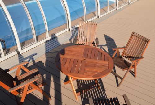 terasa RELAZZO NATURO se zastřešením bazénu ALUKOV