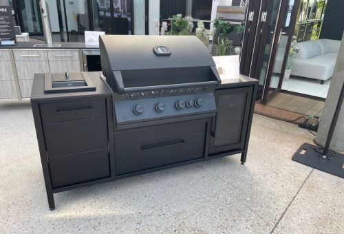 BURN BBQ BLOCK s grilem a hořákem Napoleon